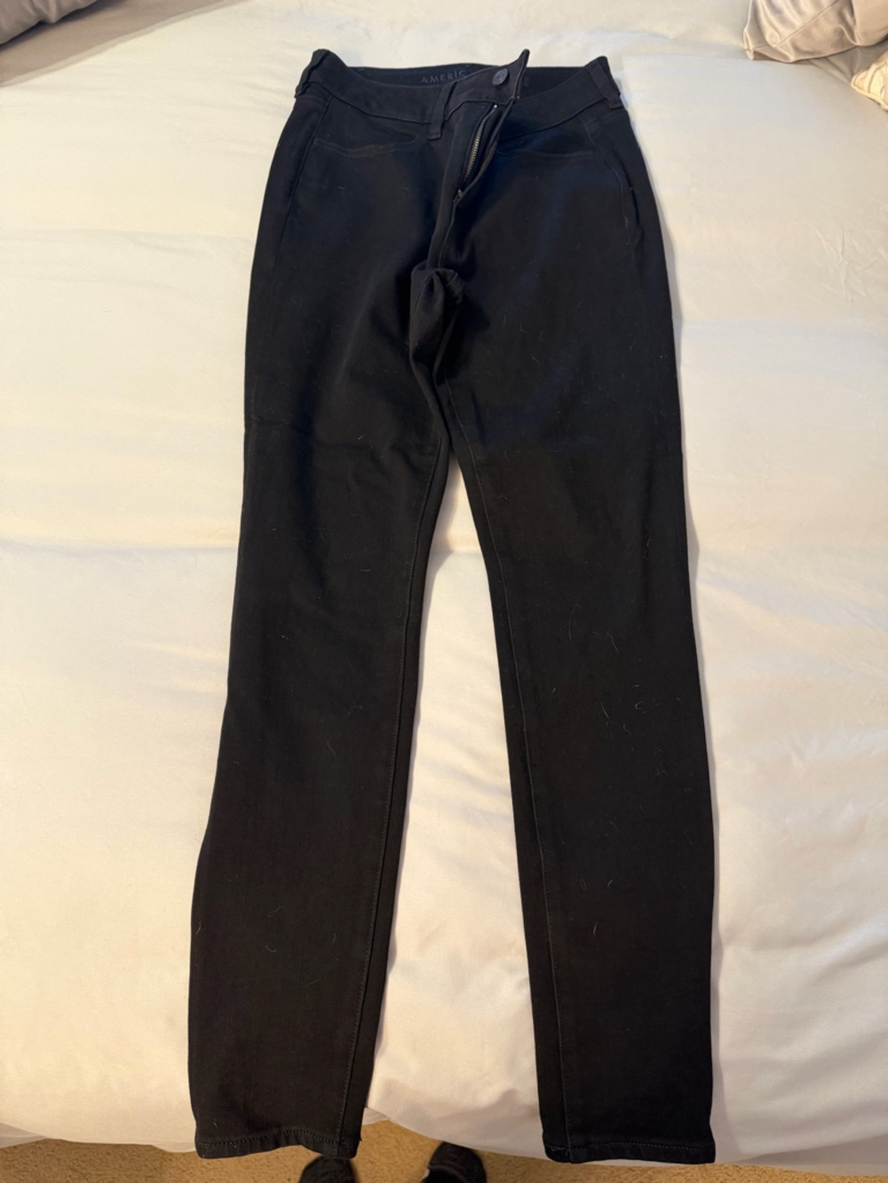 American Eagle Outfitters Black Straight-Leg Pants